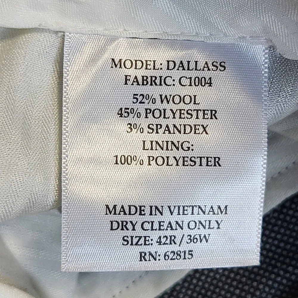 New Cricketeer Grey Birdseye Dress Pants 36 Quiet Luxury Dark Academia Wool Blen